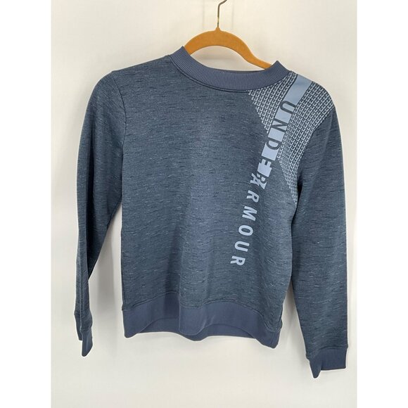 Under Armour Boys Loose Fit Crewneck Sweatshirt‎ Blue Small - Picture 3 of 5
